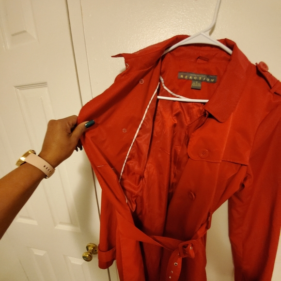 🌞CLEARANCE🌞 Nwt Kenneth Cole Reaction Trenchcoat - Picture 8 of 8
